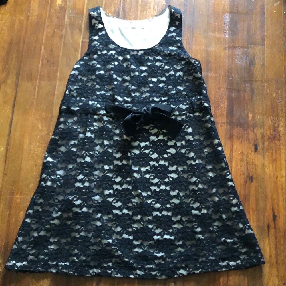 Hazel black lace and lined dress